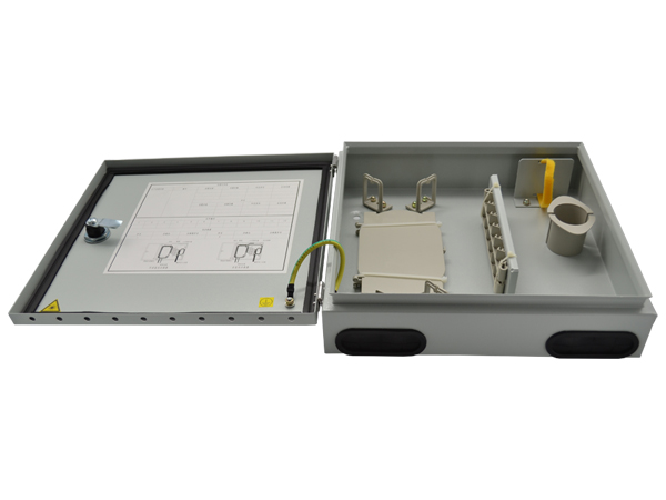 outdoor 24 core sheet metal optical fiber dividing box plastic fiber fiber optic plastic sheet