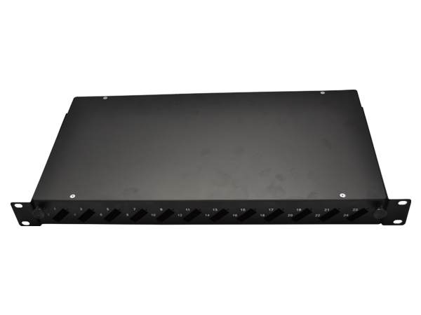 Duplex 24 port optical fiber distribution frame